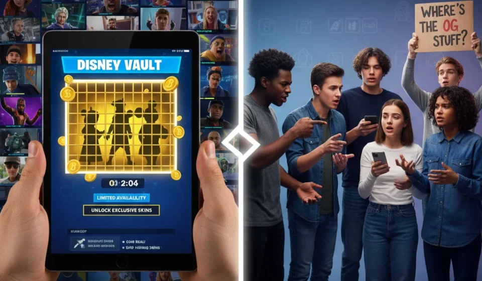 Fortnite's New 'Disney Vault' Tab Sparks Debate Over Scarcity
