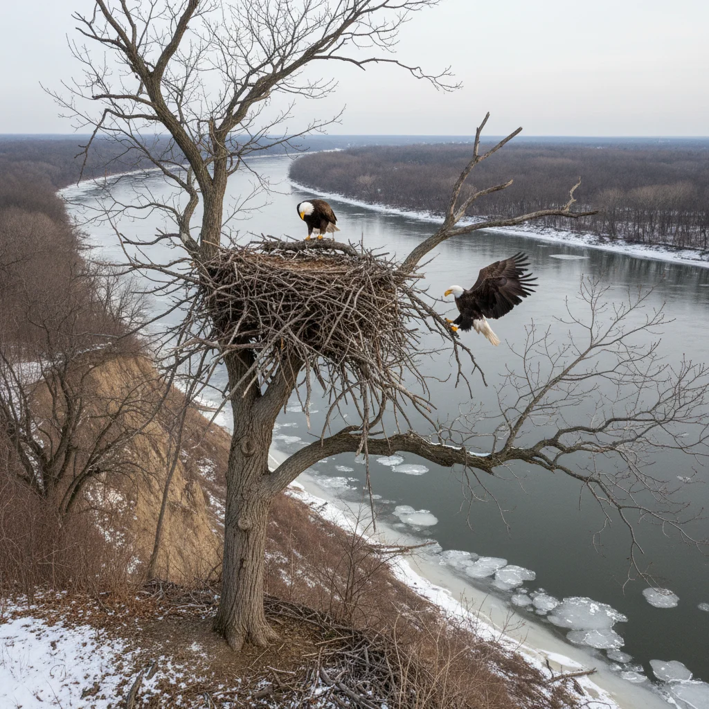 Climate Shifts Disrupt Mississippi River Bald Eagle Nesting — image 1