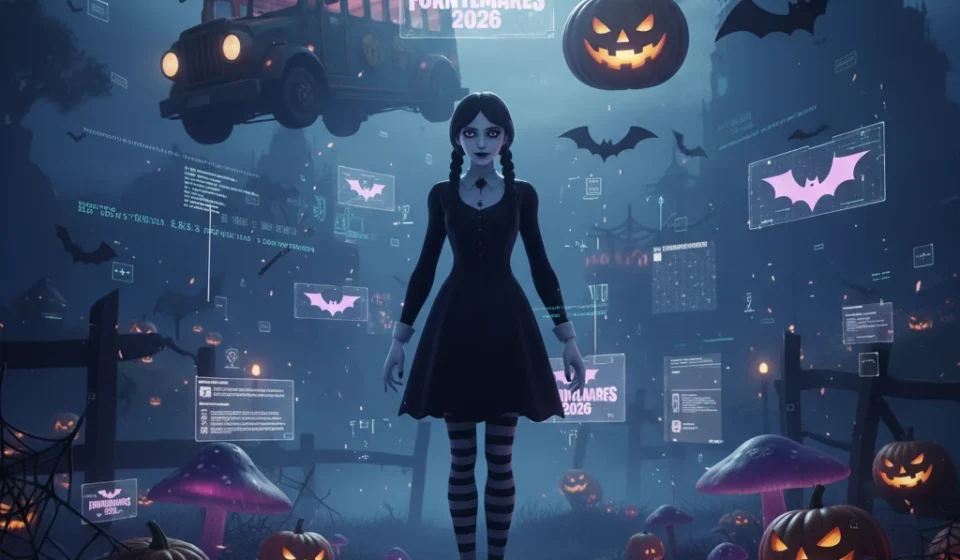 Fortnite Leaks Reveal Wednesday Addams Skin for Fortnitemares 2026
